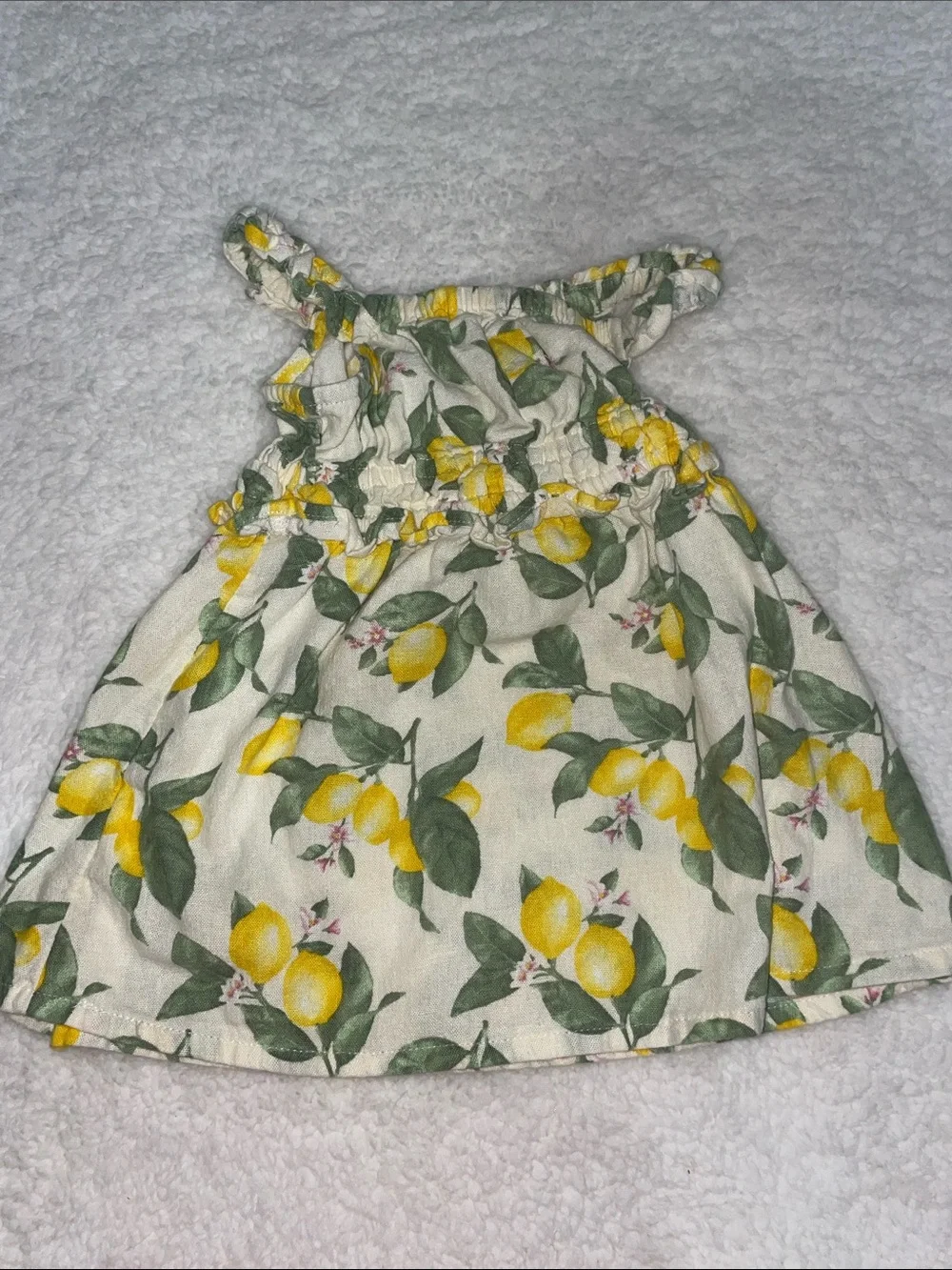 Old Navy Linen Blend Lemon Dress